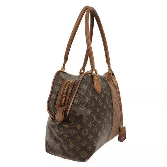 LOUIS VUITTON Blocks Tote M40503 Monogram Brown Bordeaux Monogram Blocks - Picture 2 of 10
